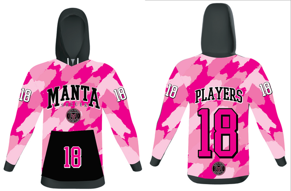 Manta sublimated pink hoodie