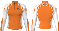 Padua 1/4 zip orange/white