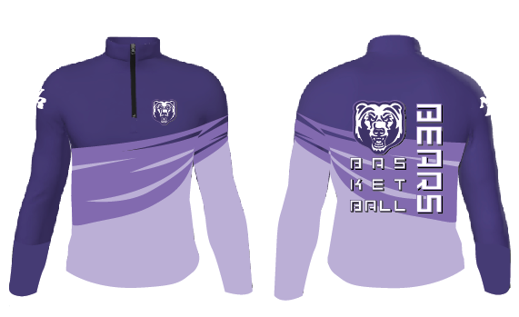 2024 NR basketball purple 1/4 zip