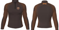 Padua 1/4 zip Brown