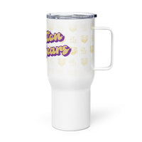 Travel mug with a handle