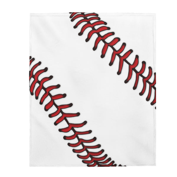 Baseball Velveteen Plush Blanket