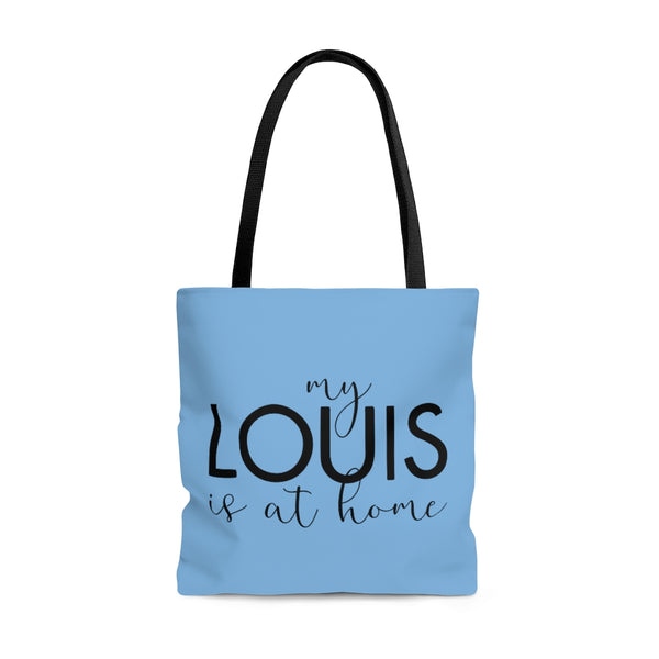 Light blue Louis is at home east coast tote