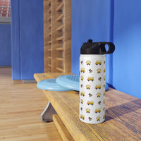 Bees bus Stainless Steel Water Bottle, Standard Lid