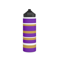 North Royalton Bears stainless steel cup  -STRIPES - Stainless Steel Water Bottle, Standard Lid