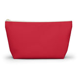 Red Bags under my eyes Accessory Pouch w T-bottom