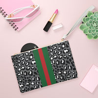 Leo g stripe Clutch Bag