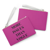 Hot pink more issues than vogue clutch