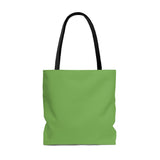 Lime and black I speak fluent French east coast tote