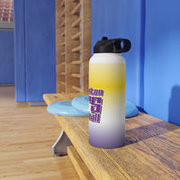 Bears Basketball Scratch Stainless Steel Water Bottle, Standard Lid