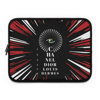 Red blast eye chart Laptop Sleeve