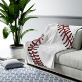 Baseball Velveteen Plush Blanket