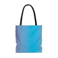 Blue and purple ombré I speak fluent French east coast tote