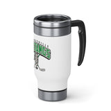 Strongsville hockey Stainless Steel Travel Mug with Handle, 14oz