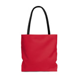 Red and gold I speak fluent French east coast tote