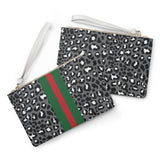 Leo g stripe Clutch Bag