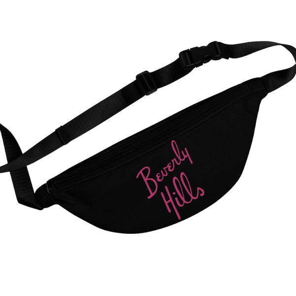 Black and hot pink Beverly Hills Fanny pack