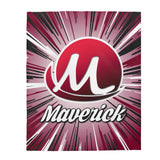 Maroon Maverick Velveteen Plush Blanket