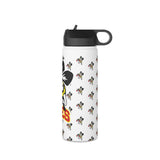 Bees all over Stainless Steel Water Bottle, Standard Lid
