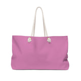 No 1 cares light pink Weekender Bag