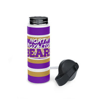 North Royalton Bears stainless steel cup  -STRIPES - Stainless Steel Water Bottle, Standard Lid