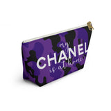 Purple came left it at home Accessory Pouch w T-bottom