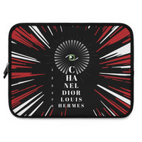 Red blast eye chart Laptop Sleeve