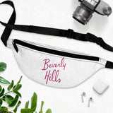 White and hot pink Beverly Hills Fanny pack