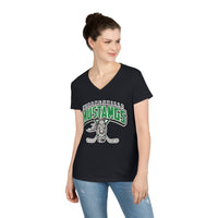 Strongsville hockey Ladies' V-Neck T-Shirt