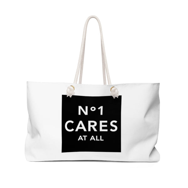 No 1 cares white Weekender Bag