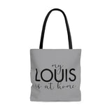 Light gray Louis is at home east coast tote