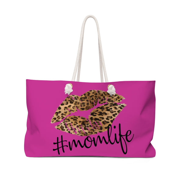 Pink mom life Weekender Bag