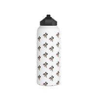 Bees all over Stainless Steel Water Bottle, Standard Lid