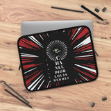 Red blast eye chart Laptop Sleeve