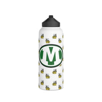 Medina Bees Stainless Steel Water Bottle, Standard Lid