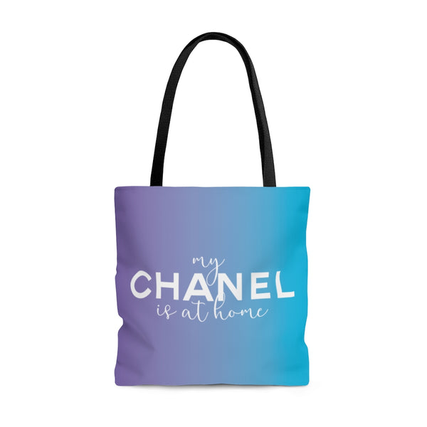 Purple and blue ombré is at home east coast tote