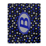Brunswick Dots Plush Velveteen Blanket