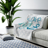 Lake life Velveteen Plush Blanket