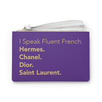 Fluent French Purple Clutch