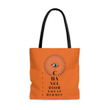 Orange eye chart east coast tote