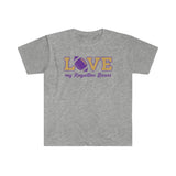 Love My Bears Football Unisex Softstyle T-Shirt