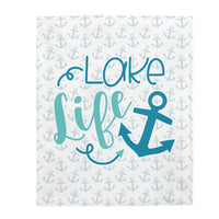 Lake life Velveteen Plush Blanket