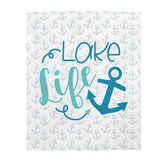 Lake life Velveteen Plush Blanket