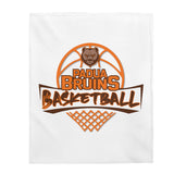 Padua bruins basketball white Velveteen Plush Blanket