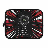 Red blast eye chart Laptop Sleeve