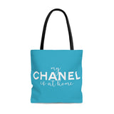 Teal my bags at home east coast tote