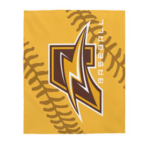 Baseball MJHS Velveteen Plush Blanket