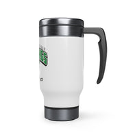 Strongsville hockey Stainless Steel Travel Mug with Handle, 14oz