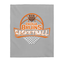 Padua bruins basketball gray Velveteen Plush Blanket