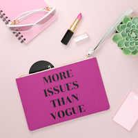 Hot pink more issues than vogue clutch